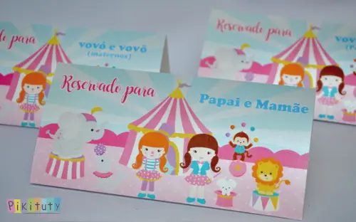 Reservado para mesa - Circo Rosa
