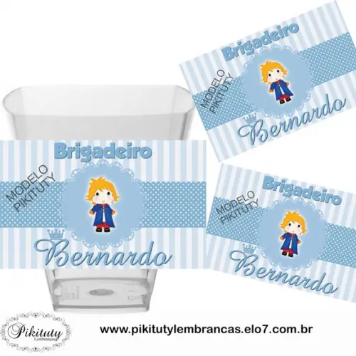 Rótulo adesivo p/ copinho de brigadeiro