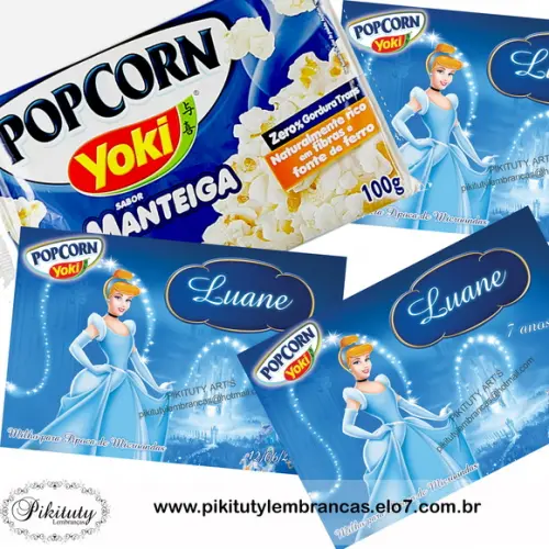 Rótulo Adesivo p/ Pipoca de Microondas