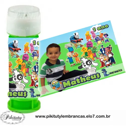 Rótulo para bolinha de Sabão
