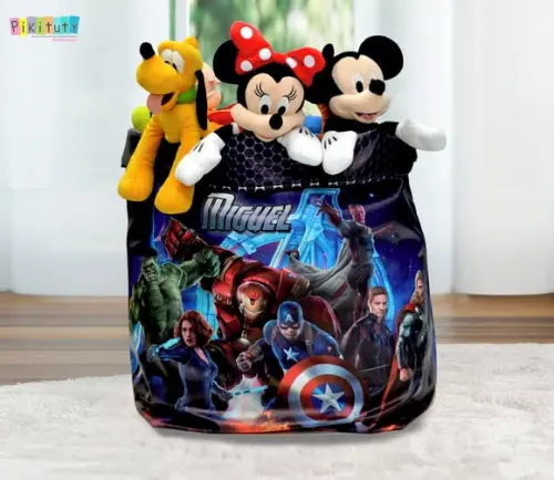 Saco/cesto Organizador de Brinquedos - Vingadores