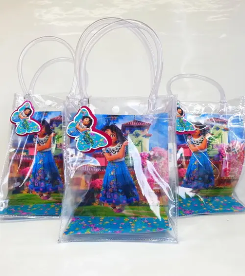 Sacola Cristal com Tag Dupla - Encanto