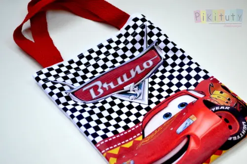 Sacola de tecido Carros Disney
