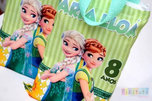 Sacola de tecido Frozen