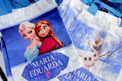 Sacola de tecido Frozen