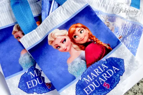 Sacola de tecido Frozen