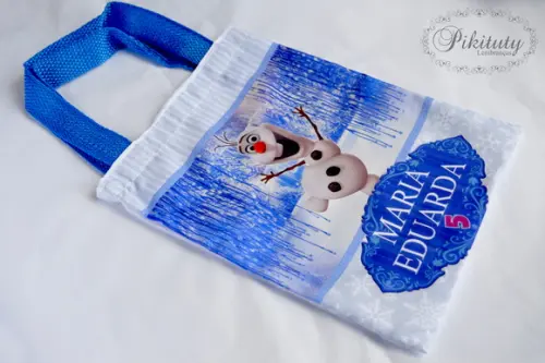 Sacola de tecido Frozen