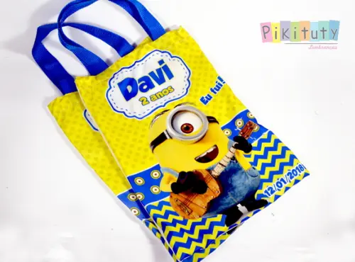 Sacola de tecido Minions