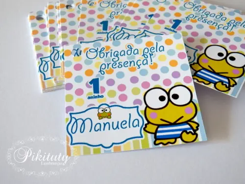 Tags de agradecimento Grande 7x7 cm