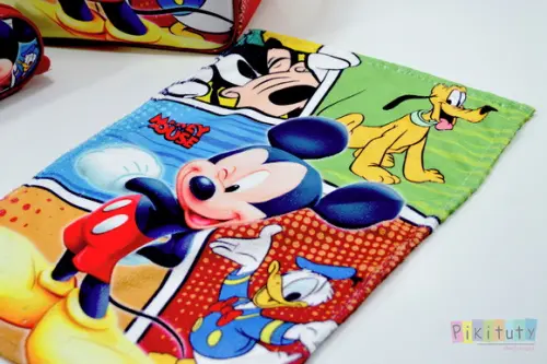 Toalha Lavabo c/impressão total - Mickey e sua turma