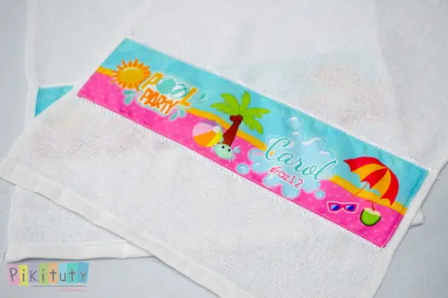 Toalhinha personalizada - Pool Party
