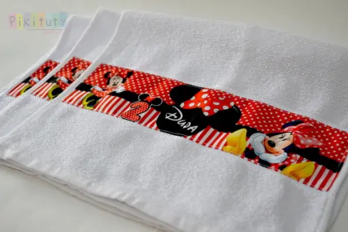 Toalhinha personalizada Minnie