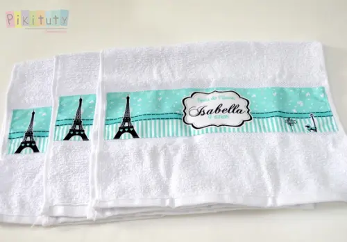 Toalhinha personalizada Paris Tiffany
