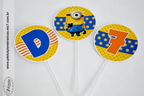 Topper Cupcake - Minions