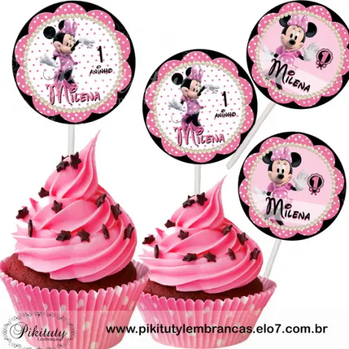 Topper Cupcake - Todos os temas