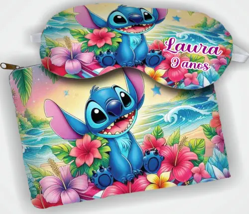 Necessaire e Mascara  de Dormir Personalizada