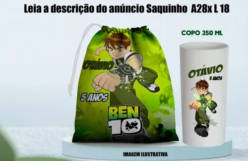 Saquinho Surpresa e Copo Longo Drink