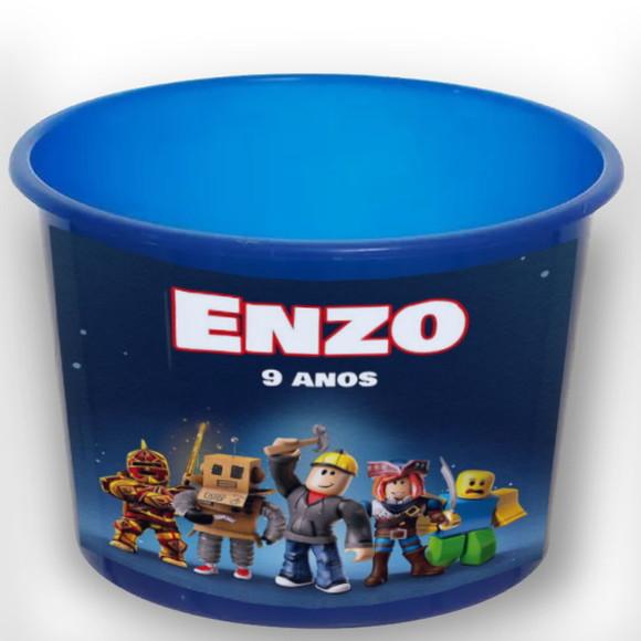 Balde de Pipoca 1,5 Personalizado Roblox