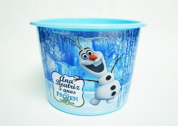 Balde de Pipoca do Olaf Frozen