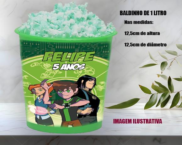 Balde de Pipoca Personalizado do Ben 10