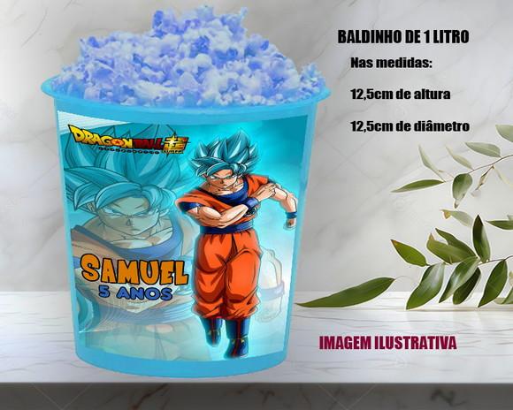 Balde de Pipoca Personalizado do Dragonball