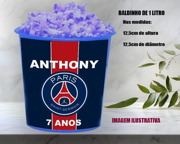 Balde de Pipoca Personalizado Paris San German