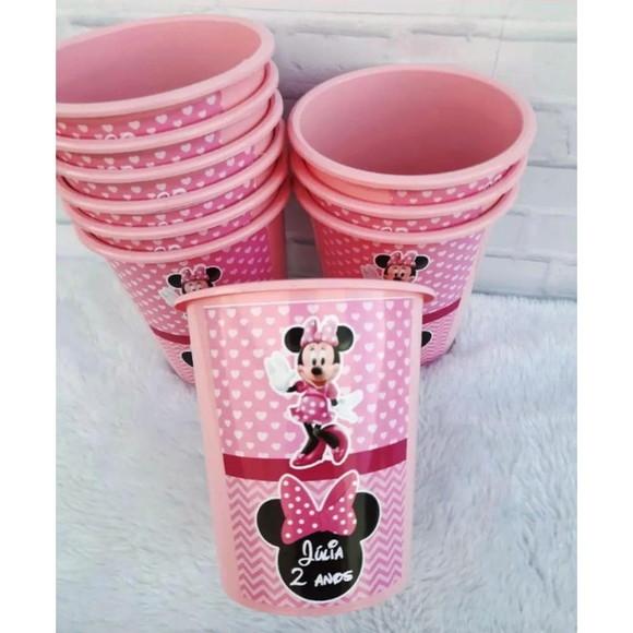 Baldinho de Pipoca da Minnie Rosa