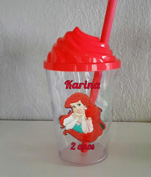 Copo Chantily Personalizado da Seria Ariel