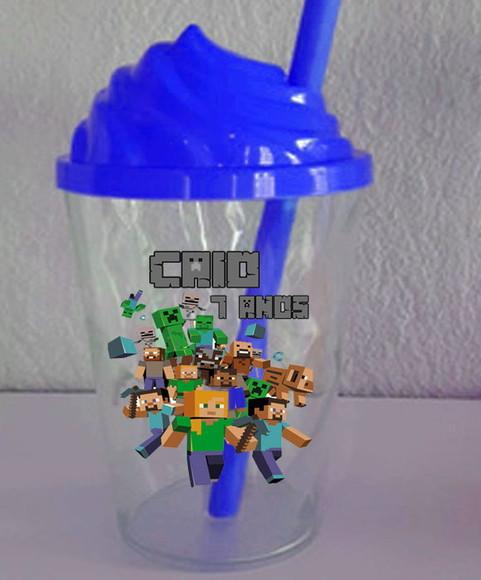Copo com a Tampa Chantilly Minecraft
