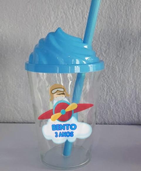 Copo com Tampa Chantilly Aviador