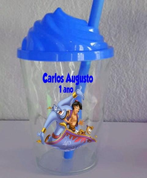 Copo com Tampa Chantilly Personalizado do Aladim
