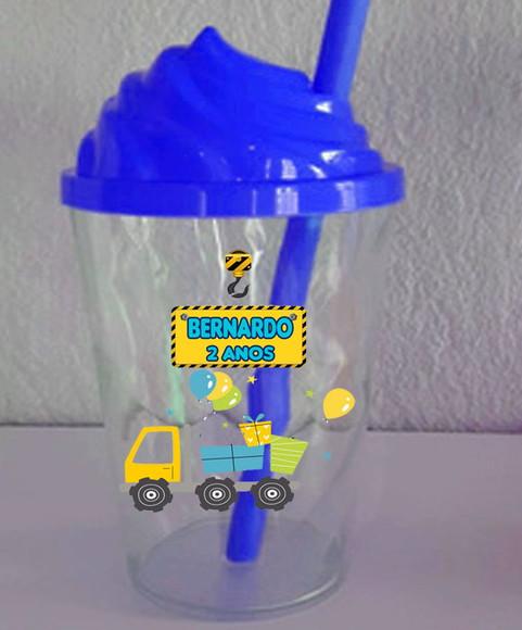 Copo Twister com Tampa Chantilly Construção Civil