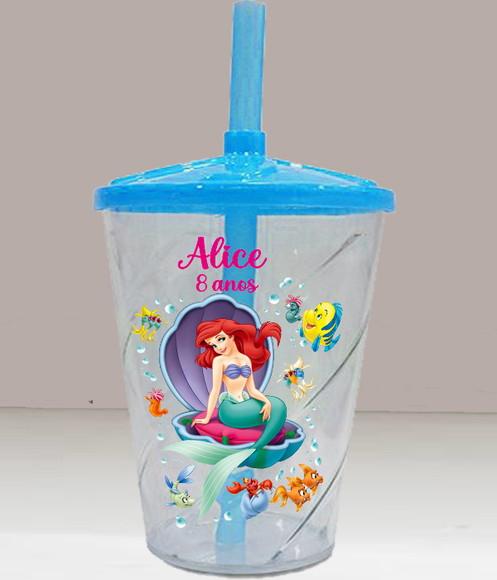 Copo Twister Personalizado da Sereia Ariel