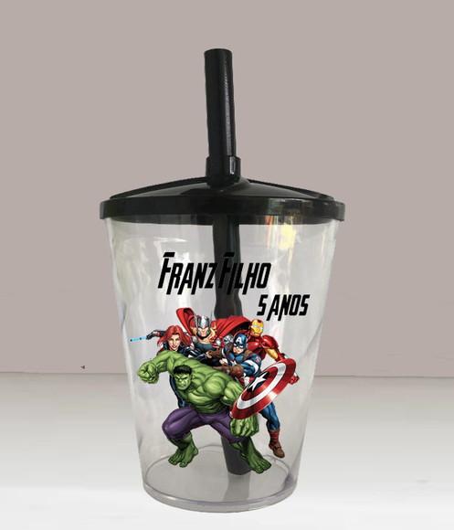 Copo Twister Personalizado dos Vingadores