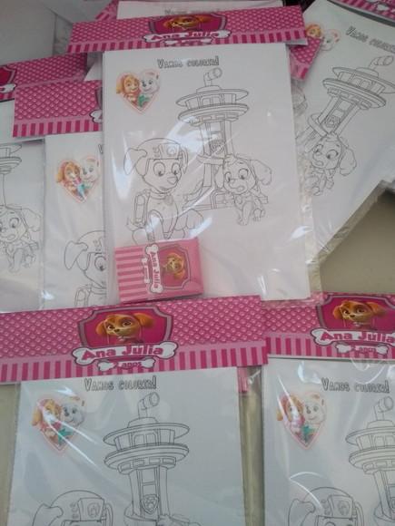 Kit Colorir da Patrulha Canina Skye