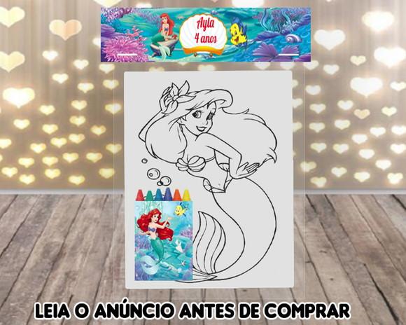 Kit Colorir da Sereia Ariel