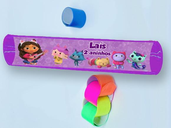 Lembrancinhas Casa Magica da Gabby Pulseira Bate e Enrola