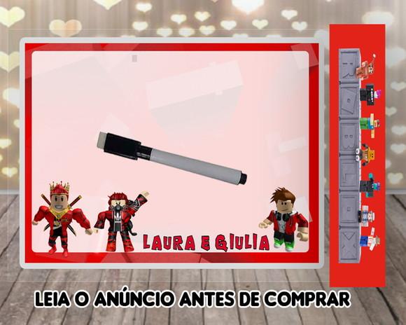 Lousa e Canetinha Magica Personalizada do Roblox