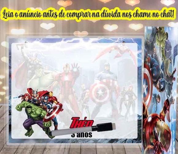 Lousa Magica para Lembrancinhas dos Vingadores