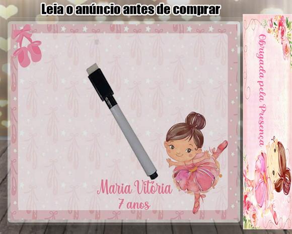 Lousa Magica Personalizada Bailarina