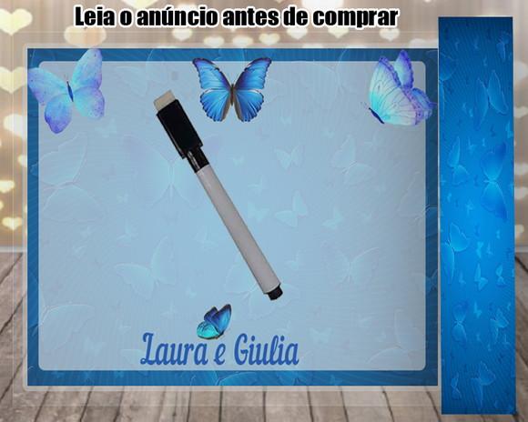 Lousa Magica Personalizada Borboletas