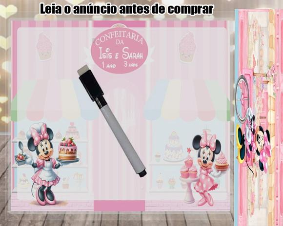 Lousa Magica Personalizada da Minnie Confeiteria