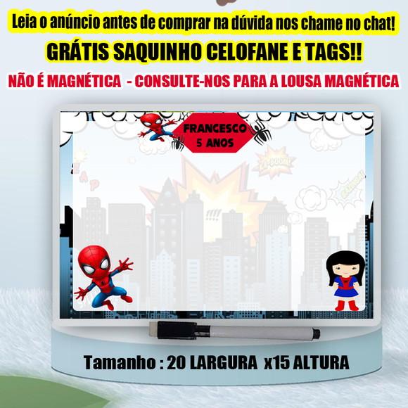 Lousa Magica Personalizada do Homem Aranha