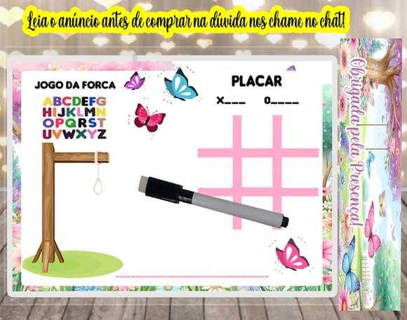 Lousa Magica Personalizada Jardim das Borboletas