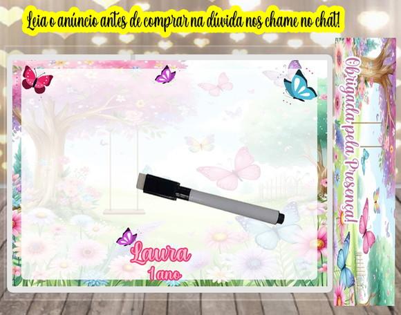 Lousa Magica Personalizada Jardim das Borboletas