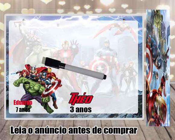 Lousa Magica Personalizado dos Vingadores