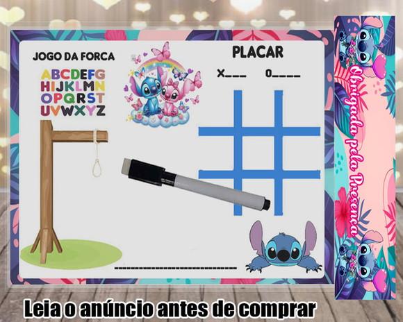 Lousinha Jogo da Vela e Forca do Stitch