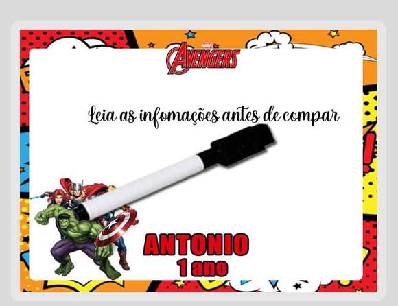Lousinha Magica Personalizada Vingadores