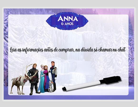 Lousinha Personalizada com Canetinha Magica Frozen