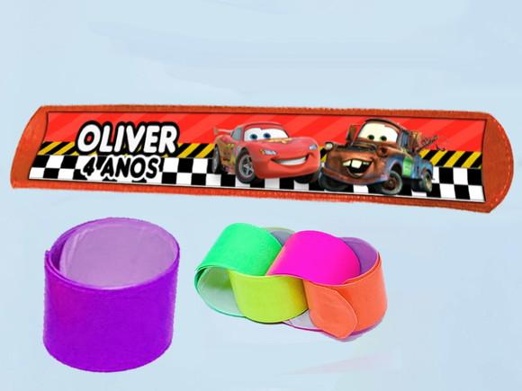 Pulseira Bate e Enrola Carros Disney